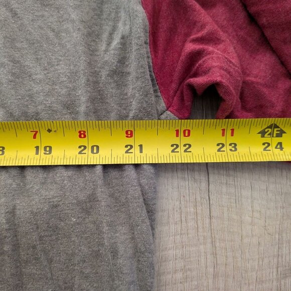 WSU Washington State Cougars Grey Red Long Sleeve Tee Shirt Women's XL - Picture 4 of 5